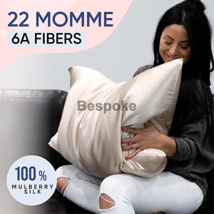 <span class=keywords><strong>Federa</strong></span> per <span class=keywords><strong>Cuscino</strong></span> con Logo Personalizzato, Antistatica, 100% Seta di Gelso, Stile Euro-Americano, <span class=keywords><strong>Federa</strong></span> in Raso di Seta per Letto - Product Image 3