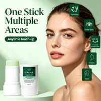 Baume multi-usages en stick au cactus pour peaux sensibles, avec logo personnalisé, réparation douce des rougeurs, affinement des pores et contrôle du sébum