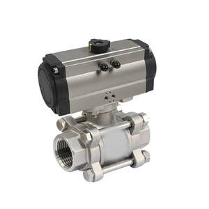 Válvula de Bola Neumática A105 DN 25 de Alto Rendimiento, de Paso Completo, con Brida PN16 para Uso Industrial en HVAC, Personalizable OEM para Gas - Product Image 1