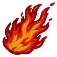 Patchs brodés 3D personnalisés motif flamme style moto pour la décoration de vestes et les vêtements de moto – Vente en gros de patchs brodés
