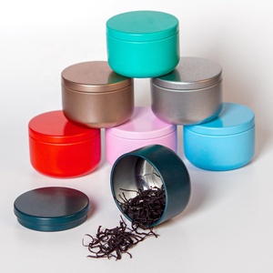 Custom Logo Printed Empty loose Tea Packaging Tin Box