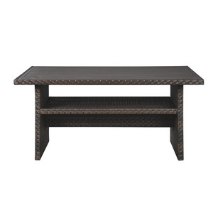 Muebles de jardín de mimbre, sofá de salón seccional para exteriores y mesa de comedor, sofá de esquina para Patio, balcón, <span class=keywords><strong>grupo</strong></span> de asientos en forma de L - Product Image 5