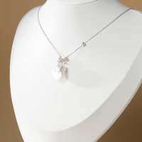 Bijoux pour femmes exquis et élégants, nouveau pendentif en argent sterling S925, perle baroque d'eau douce