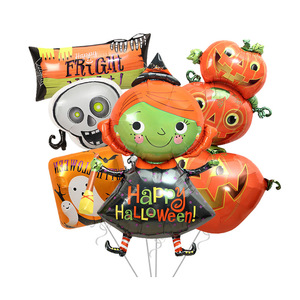 Palloncini Decorativi di <span class=keywords><strong>Halloween</strong></span>, Divertenti Disegni in Foil di Fantasmi, Teschi e Streghe, Vendita all'Ingrosso - Product Image 5