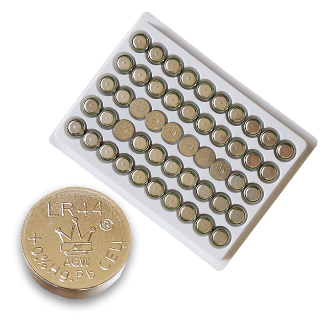 YC Silver Oxide AG13 LR44 SR44 SR44W 157 357 Button Cell Watch Batteries Pack of 50