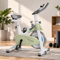 Vélo de spinning d'intérieur, poids maximal de l'utilisateur 150 kg, 96x55x115 cm, résistance réglable, écran LCD, vélo d'exercice cardio pour la maison