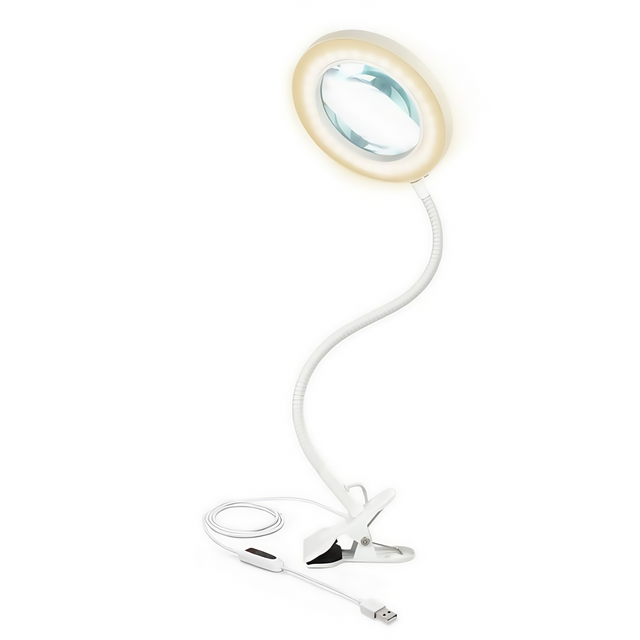 LED Magnifying Glass Repair Beauty Tattoo Fill Light Dormitory Study Student Reading USB Learning Eye Protection Desk Lamp