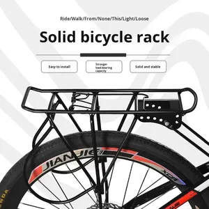 Portapacchi <span class=keywords><strong>Posteriore</strong></span> <span class=keywords><strong>per</strong></span> Bicicletta Pieghevole Motion Apex, in Ferro Verniciato a Polvere Nera, Design Solido Rinforzato, Impermeabile, Capacità di Carico 500kg - Product Image 3