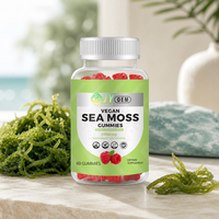 Gummies de mousse de mer à marque privée 3000mg, extrait d'algues irlandaises, soutien de la thyroïde, énergie, certifié GMP, 60 unités