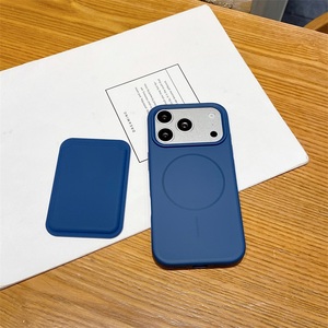 New Trending 2 in 1 Silicone Magnetic Phone Case with Card <b>Holder</b> for <b>iPhone</b> 18 Pro Max 17 16 15 14 Mobile Phone Accessories - Product Image 6