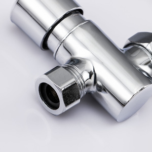 Robinet de chasse d'eau pour urinoir apparent, corps en cuivre, à commande manuelle, montage mural, économie d'eau, design industriel - Product Image 3