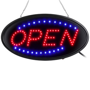 Open LED advertising <b>sign</b> store signboard street <b>sign</b> high-brightness display board UK\US\AU\EU plug 110v 220V 48*25cm Custom - Product Image 6