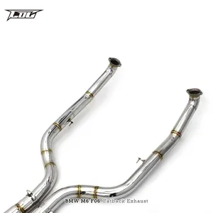 Custom 4.4T Performance Stainless Steel F06 Exhaust For BMW M6 Tuning Exhaust Pipe Muffler Systems