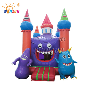 Comercial al aire libre niños castillo inflable pequeño monstruo PVC trampolín inflable - Product Image 1