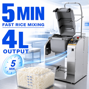 Mélangeur automatique de riz à sushi haute performance avec machine à assaisonner au <span class=keywords><strong>vinaigre</strong></span> pour restaurant de sushi et cuisine centrale 4L/5min 14kg - Product Image 3