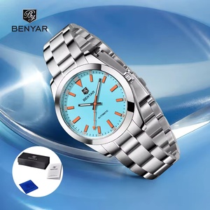 BENYAR 2025 Top marque de luxe automatique <span class=keywords><strong>montre</strong></span> mécanique pour hommes étanche sport lumineux verre cadran fenêtre Coin Type <span class=keywords><strong>boîte</strong></span>-cadeau - Product Image 6