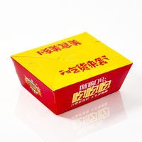 Caja para Pollo Frito con Logotipo Impreso Ecológico, Recubierta, con Barrera Contra la Humedad, Base Resistente y Capacidad de Carga para Mostrador de Supermercado o Deli
