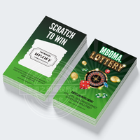 Cupones de Raspaditas Personalizados al por Mayor, Ecológicos y Duraderos para Restaurantes/Tiendas, Vales de Descuento, Diseño Gratuito, Logotipo Personalizado