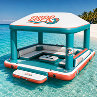Plateforme flottante gonflable pour la pêche, surface EVA pour la navigation sur lac, océan et bateau