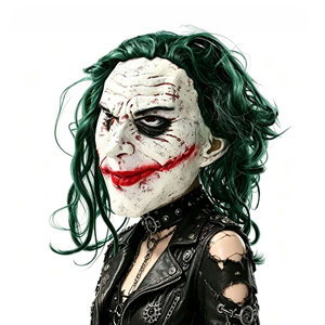 Masque réaliste du Joker avec cheveux verts - Masque intégral en latex style Heath Ledger pour Halloween, cosplay et soirées <span class=keywords><strong>d</strong></span>'<span class=keywords><strong>horreur</strong></span> - Product Image 3