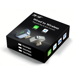 Adaptateur <span class=keywords><strong>CarPlay</strong></span> et Android Auto portable pour voiture avec WiFi intégré et USB pour voitures équipées d'un système filaire d'origine - Product Image 6