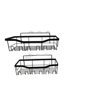 GQK Factory Outlet Wall Mounted Bathroom Storage Organizer Shelf No Drilling Adhesive <b>Shower</b> <b>Caddy</b> - Product Image 5