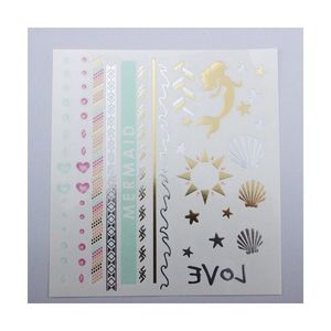 สติกเกอร์ลายสักชั่วคราวลายปั๊มทอง ดีไซน์พิเศษสำหรับศิลปะบนร่างกาย วัสดุเฮนน่า ใช้กันอย่างแพร่หลายสำหรับตกแต่ง - Product Image 5