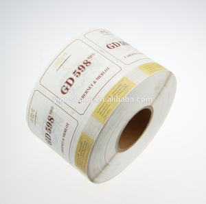 ملصقات تعبئة وتغليف طباعة ذاتية اللصق مخصصة حسب الطلب للبيع بالجملة ملصقات حمراء مطبوعة - Product Image 3