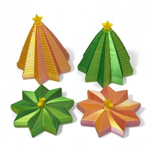 Giocattolo Antistress a Forma di Albero di Natale Stampato in 3D, Torre a Spirale, Decorazione da Scrivania, Torre a Forma di Ravanella, Giocattolo Espandibile Ottagonale, Vendita all'Ingrosso - Product Image 2