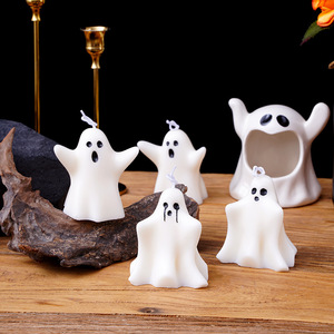 Bougies parfumées Phantom Halloween, faites à la main en cire de soja, pour cadeaux de fêtes – Vente chaude en usine - Product Image 2