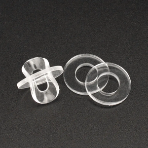 Entretoise plate en PVC et acier zingué avec joint en plastique transparent pour tuyau d'eau, métrique, 1,2 mm - 24 mm - Product Image 4