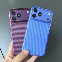 Coque de téléphone antichoc, étanche et anti-chute en fibre de carbone pour iPhone 18, 17, 16 – Modèle PC Fashion