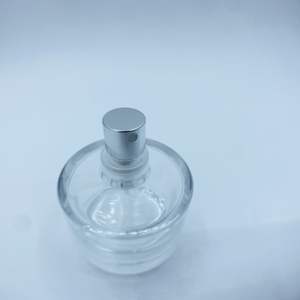 30ml Clear Round Luxury Transparent <b>Glass</b> <b>Jar</b> with Dome Plastic Cap and <b>Glass</b> Base for Perfume Dispensing Personal Care - Product Image 2
