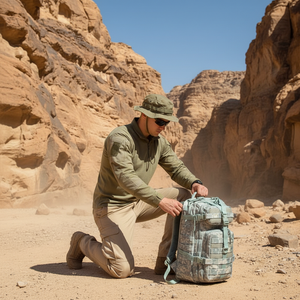 Sac de sport Oxford pour activités de plein air, sac à dos tactique imperméable pour la randonnée, sac à dos tactique camouflage personnalisé de 35 l pour la salle de sport - Product Image 1