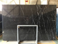 Dalle de marbre noir Marquina Nero poli naturel chinois BOTON STONE pour sol