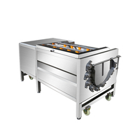 Laveuse et éplucheuse industrielle motorisée efficace pour pommes de terre, manioc et taro, éplucheuse pour la transformation alimentaire, prix usine