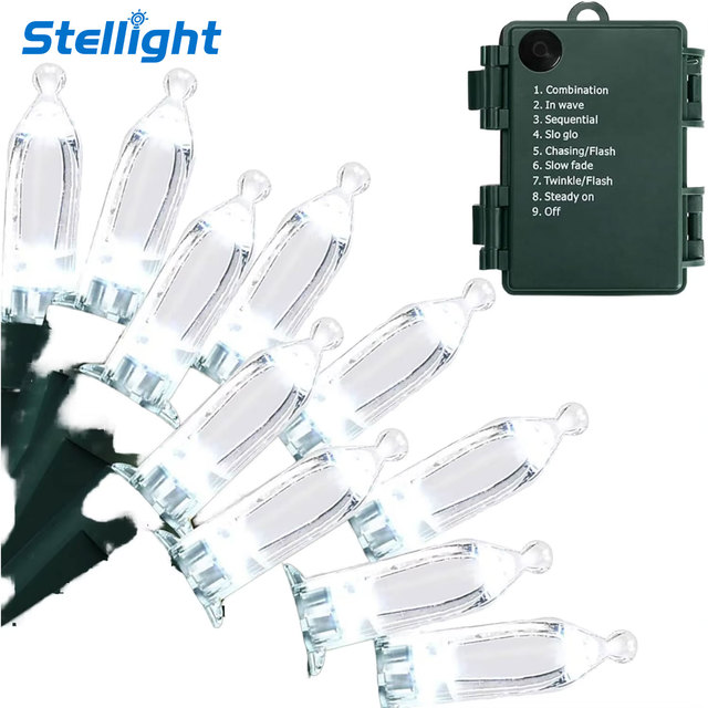 Corded Auto-Timer Waterproof Outdoor Indoor Christmas Garden Decor Soft Warm White 5m 50 LED Mini String Lights 8 Modes