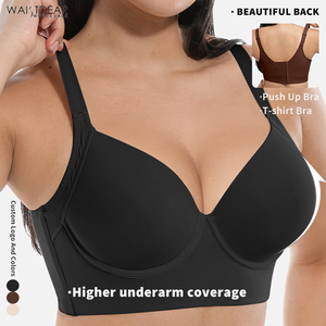OFERTA ESPECIAL: Sujetador de talla grande con efecto invisible para ocultar la grasa de la espalda, ajuste perfecto, <span class=keywords><strong>push</strong></span>-<span class=keywords><strong>up</strong></span> invisible, copa profunda incorporada, faja moldeadora para mujer - Product Image 1