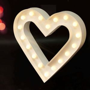 Corazón Luminoso para Decoración de Bodas, Marco de Corazón para Fiestas, Decoraciones para el Día de San Valentín, Grande - Product Image 1