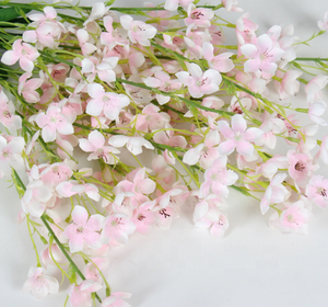 Fleur artificielle en soie <span class=keywords><strong>de</strong></span> lys du val, orchidée Keiskei, fleur décorative <span class=keywords><strong>de</strong></span> mariage, blanche, vente en gros - Product Image 2