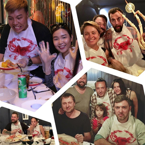 <strong>Wholesale</strong> Disposable Lobster <strong>Bibs</strong> <strong>Adult</strong> Apron Custom Disposable Seafood <strong>Bibs</strong> Plastic Restaurant Crawfish <strong>Bib</strong> - Product Image 6