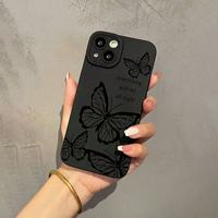 Nouvelle Coque de Téléphone Ins Graffiti Simple pour Couples Compatible iPhone 15 Pro Max 14 13 12 11 XS XR, Coque Arrière en TPU Givré Couleur Bonbon