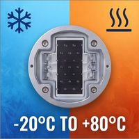 OEM ODM Balise routière LED encastrée en aluminium, cinq couleurs, à lumière constante ou clignotante, IP68, pour parcs industriels