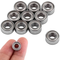 Bantalan Bola Alur Dalam Miniatur Baja Tahan Karat MR74ZZ Kecepatan Tinggi Tahan Lama SMR74 4x7x2.5mm untuk Reel Pancing Hobi RC