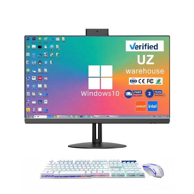 Pro Photography Business AIO PC I3 I5 I7 4th-14th/32GB/1K LCD Slim with Wireless Printer Bundle Office Desktop 12-Core