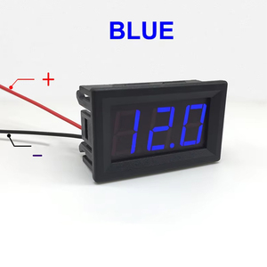 Dc 4-30V điện áp chỉ số 0.36 inch kỹ thuật số xe Vôn kế Điện áp Meter Red/Blue/Green e-bike LED hiển thị điện áp Tester - Product Image 5