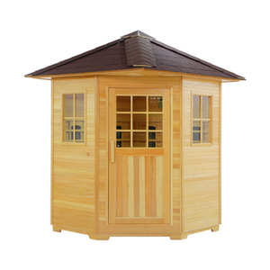 <span class=keywords><strong>Sauna</strong></span> a Cupola Moderna in Cedro Rosso con <span class=keywords><strong>Infrarossi</strong></span> Lontani, <span class=keywords><strong>Sauna</strong></span> <span class=keywords><strong>Finlandese</strong></span> per 4 Persone da Esterno con Kit <span class=keywords><strong>e</strong></span> Pannello di Controllo Computerizzato - Product Image 2