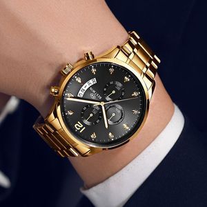 Reloj Mecánico Clásico para Hombre 2025 - Cristal de Zafiro, Correa de Acero Inoxidable, Seis Agujas, Esfera Grande, Fecha Luminosa, Resistente al Agua, Venta al Por Mayor - Product Image 2