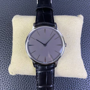 Reloj de Lujo para Hombre Ultra Delgado de 8 mm con Engranaje Manual, Edición Limitada Personalizada, Caja de Acero Pulido, Esfera Gris Pizarra - Product Image 3