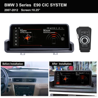 Système de navigation GPS Carplay Android Auto WiFi Bluetooth Écran IPS 10,25 pouces pour BMW E90